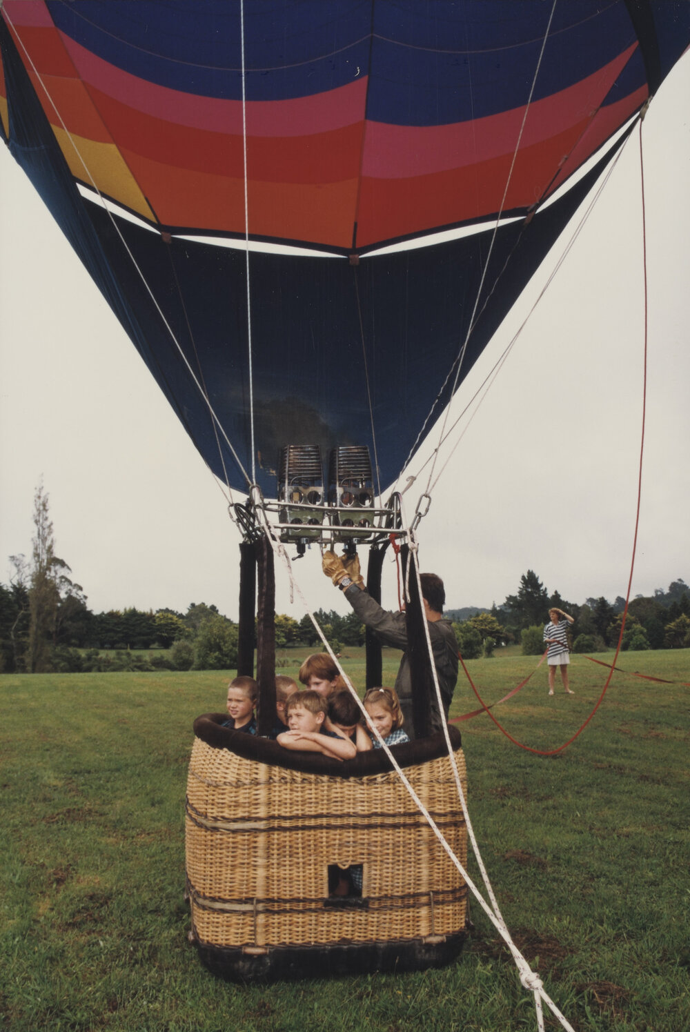 Students in hot air balloon
