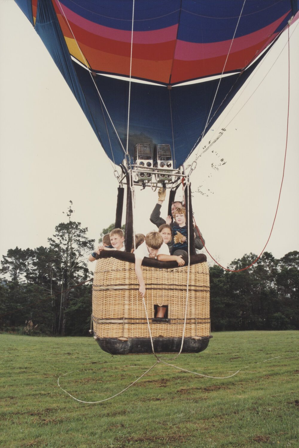 Students in hot air balloon