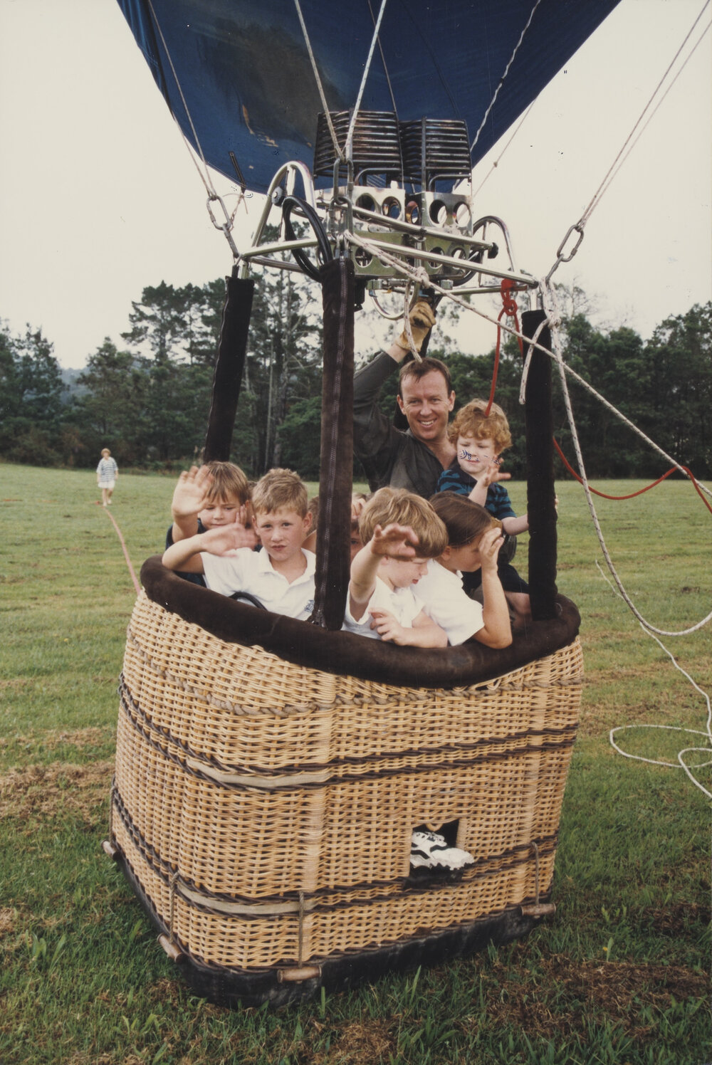 Students in hot air balloon