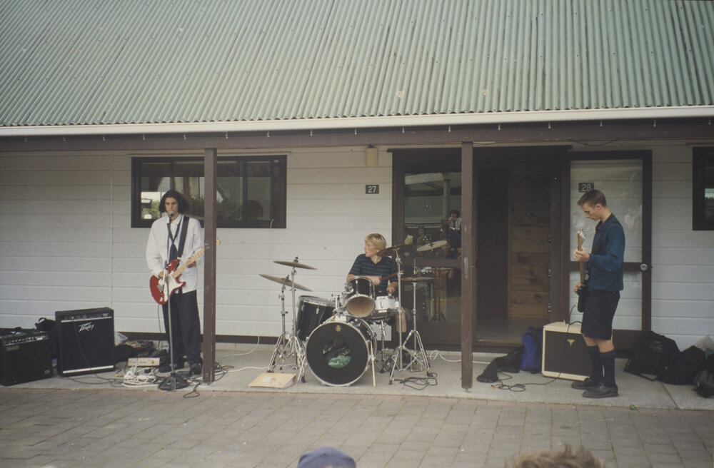 Student band on campus
