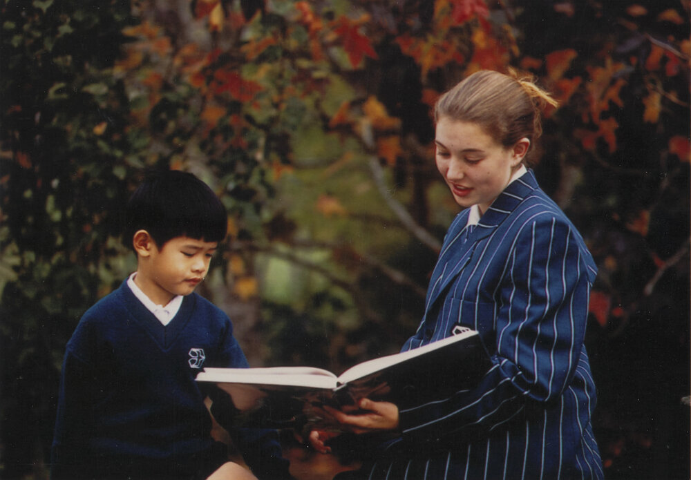 Students modelling for Kristin Prospectus 