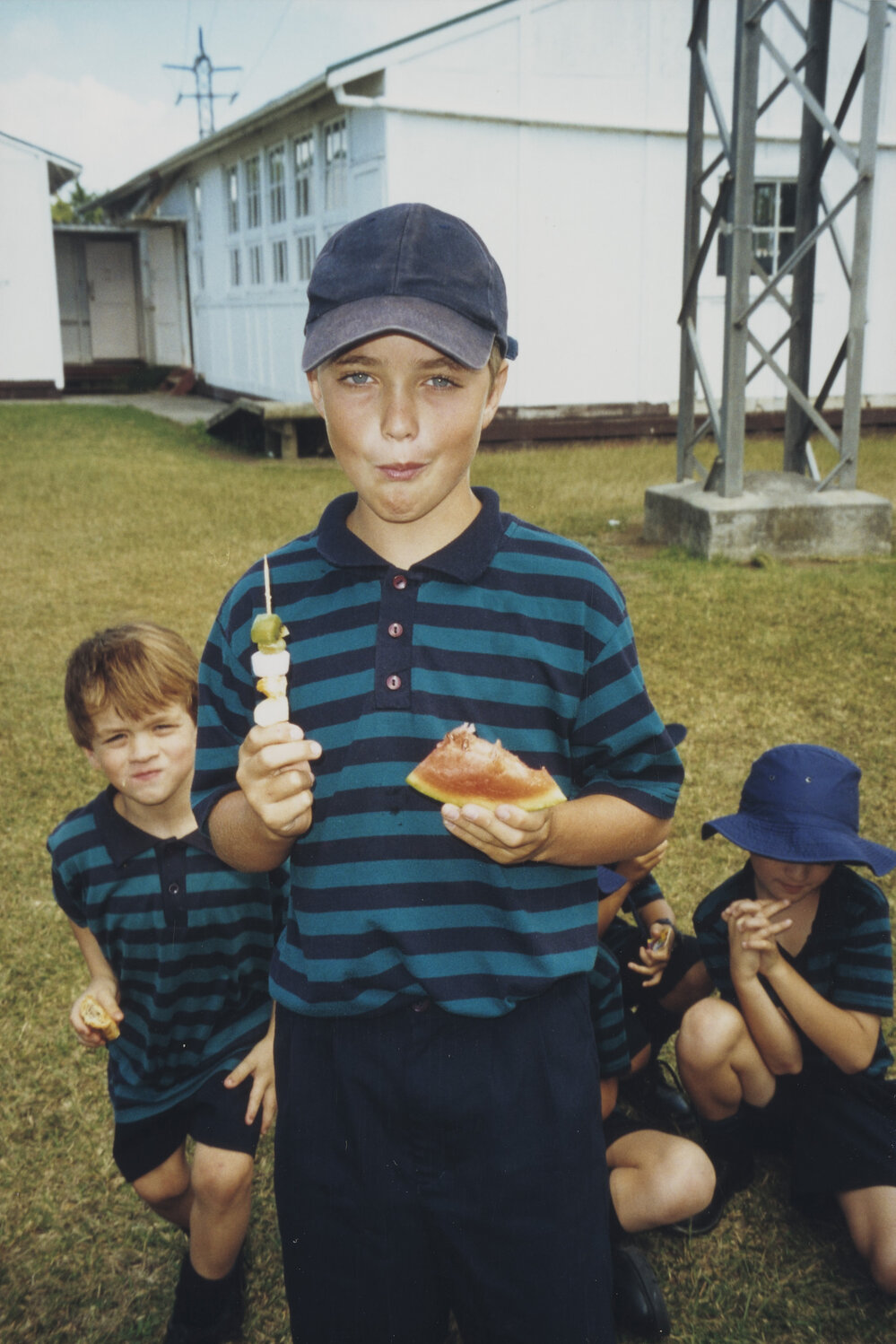 Students enjoying a picnic