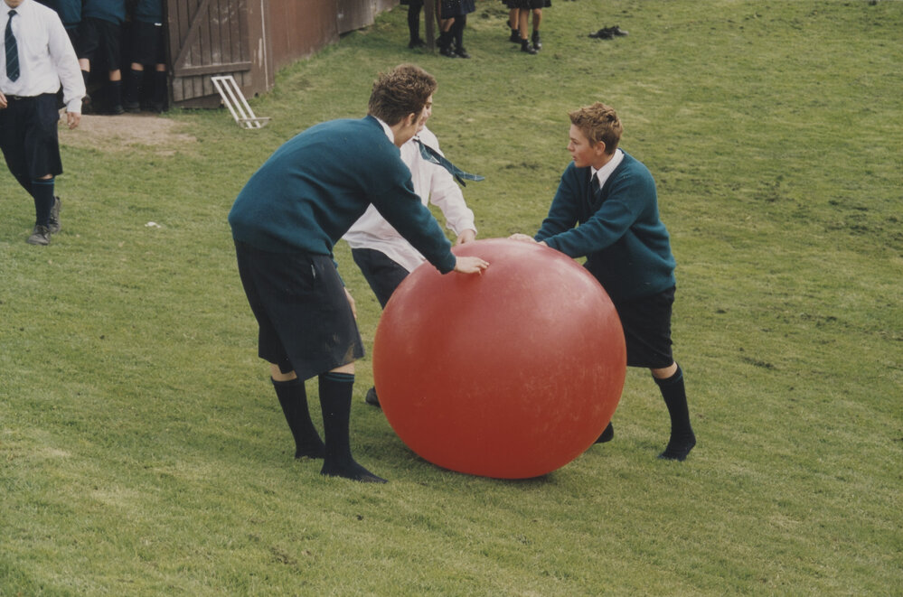 Students playing during break