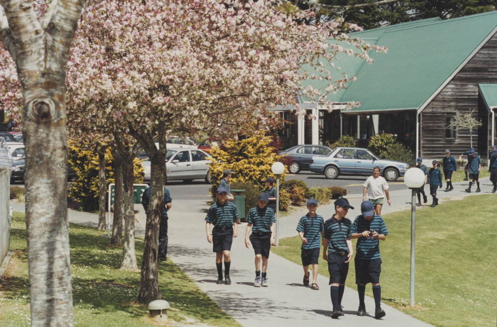Students on campus