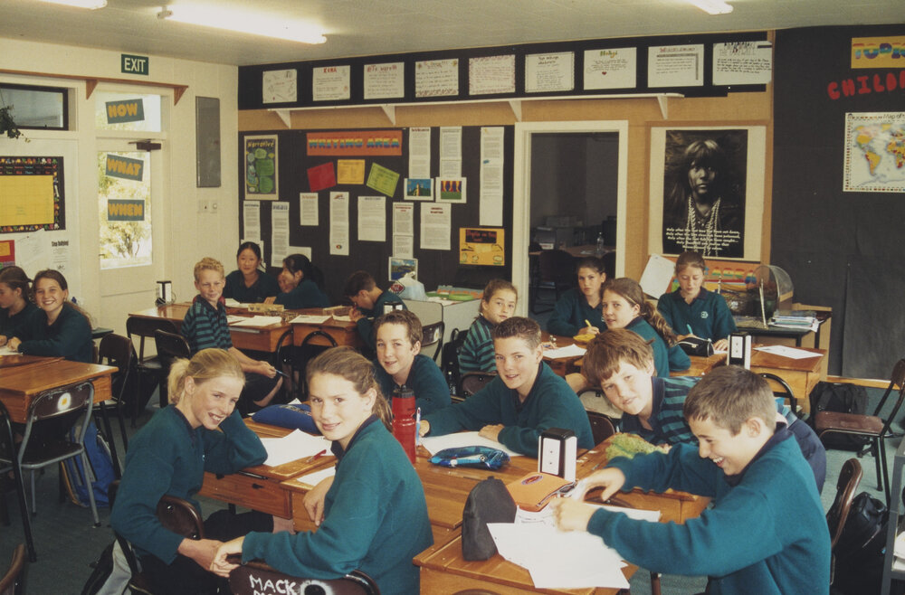 Year 8 students in class