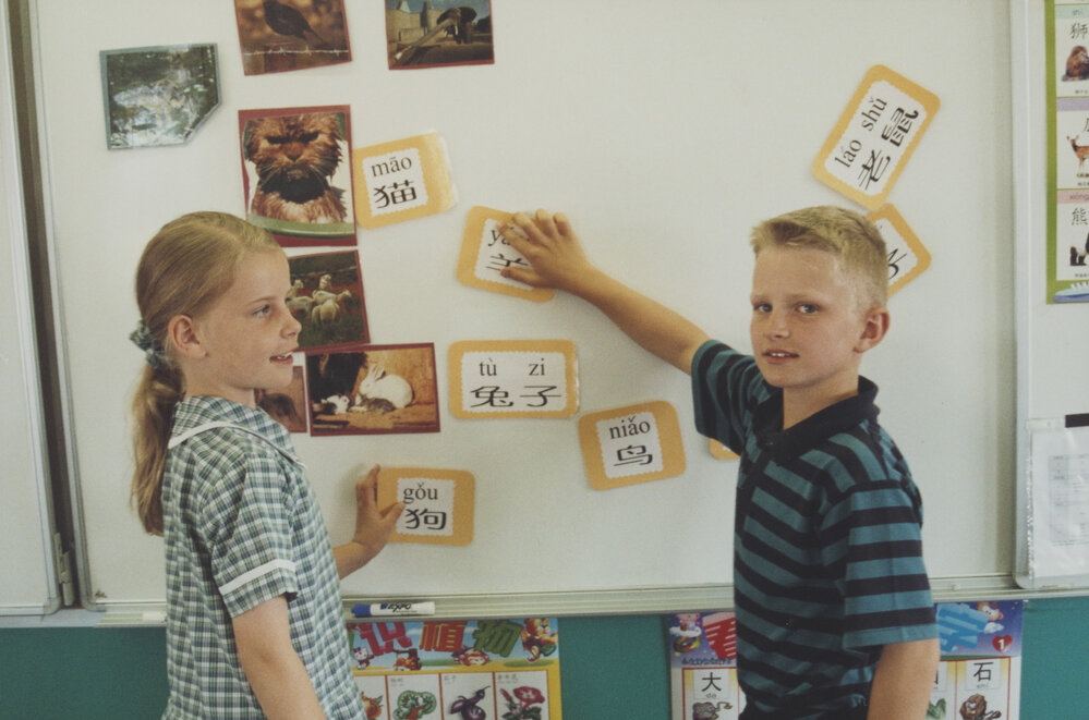 Students in Chinese class