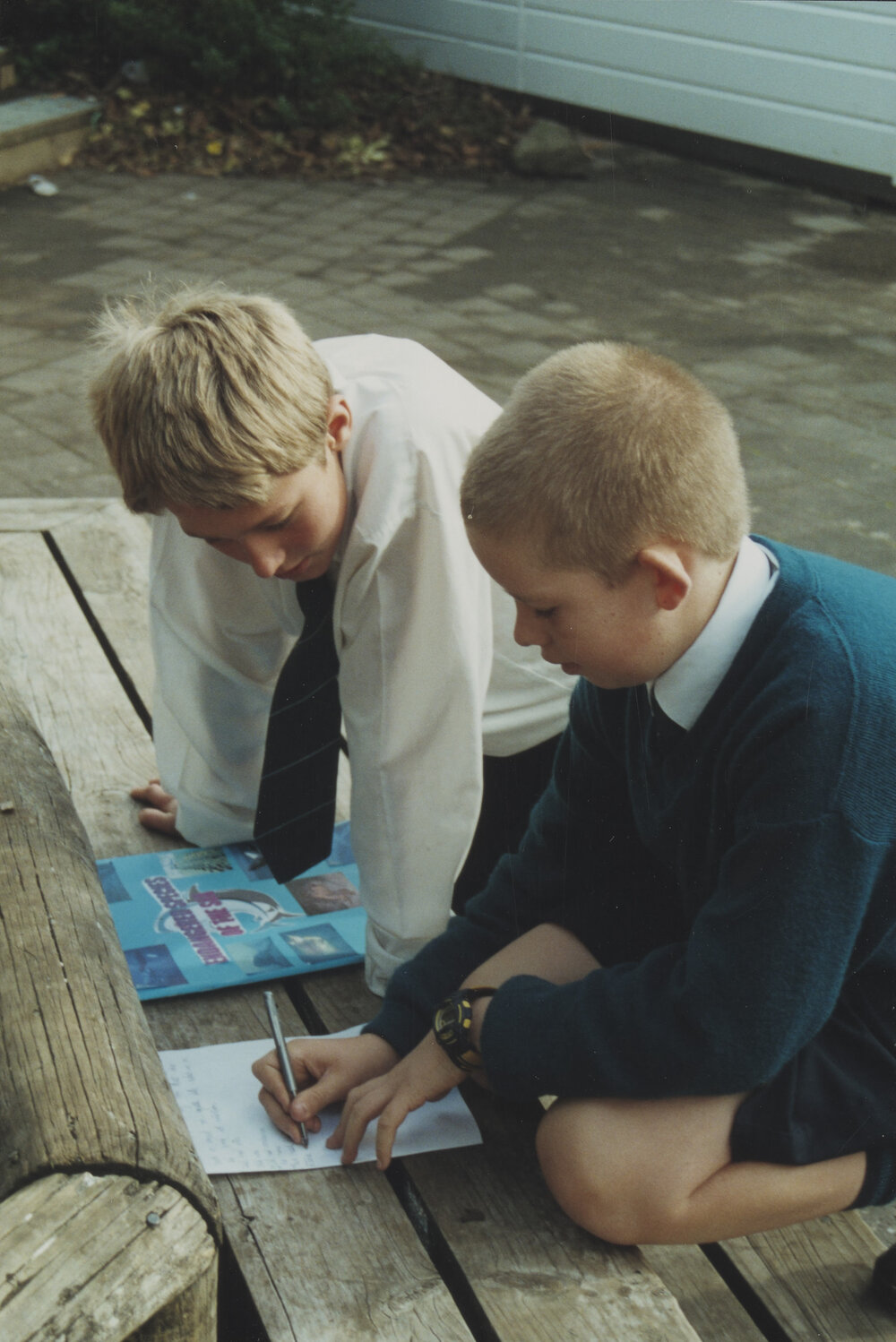 Students with sea project