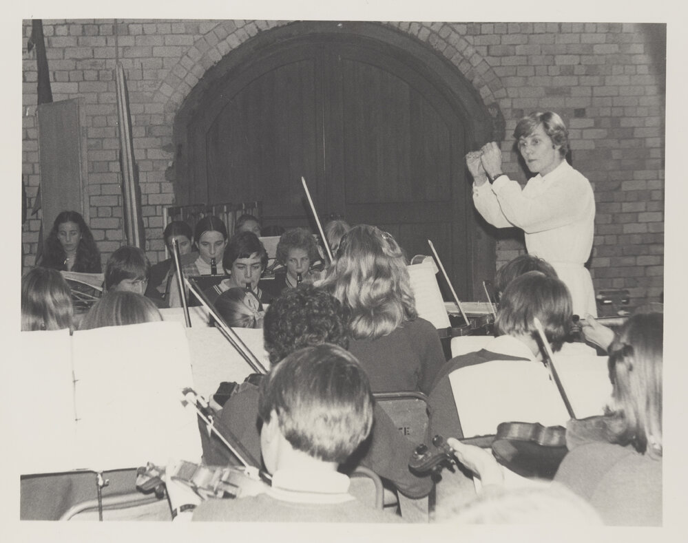 Orchestra playing for Noye's Fludde (1980)