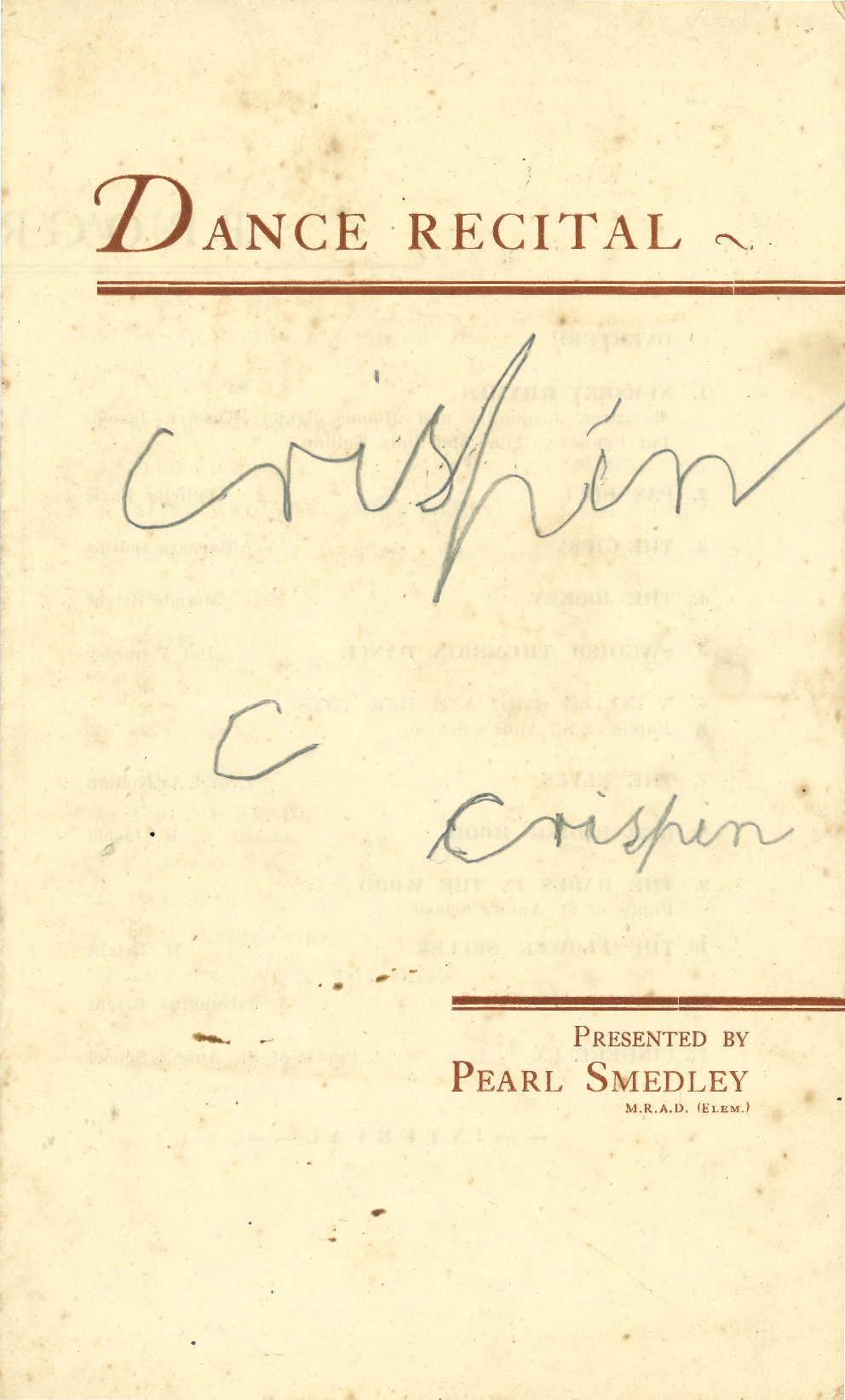 Dance Recital Programme