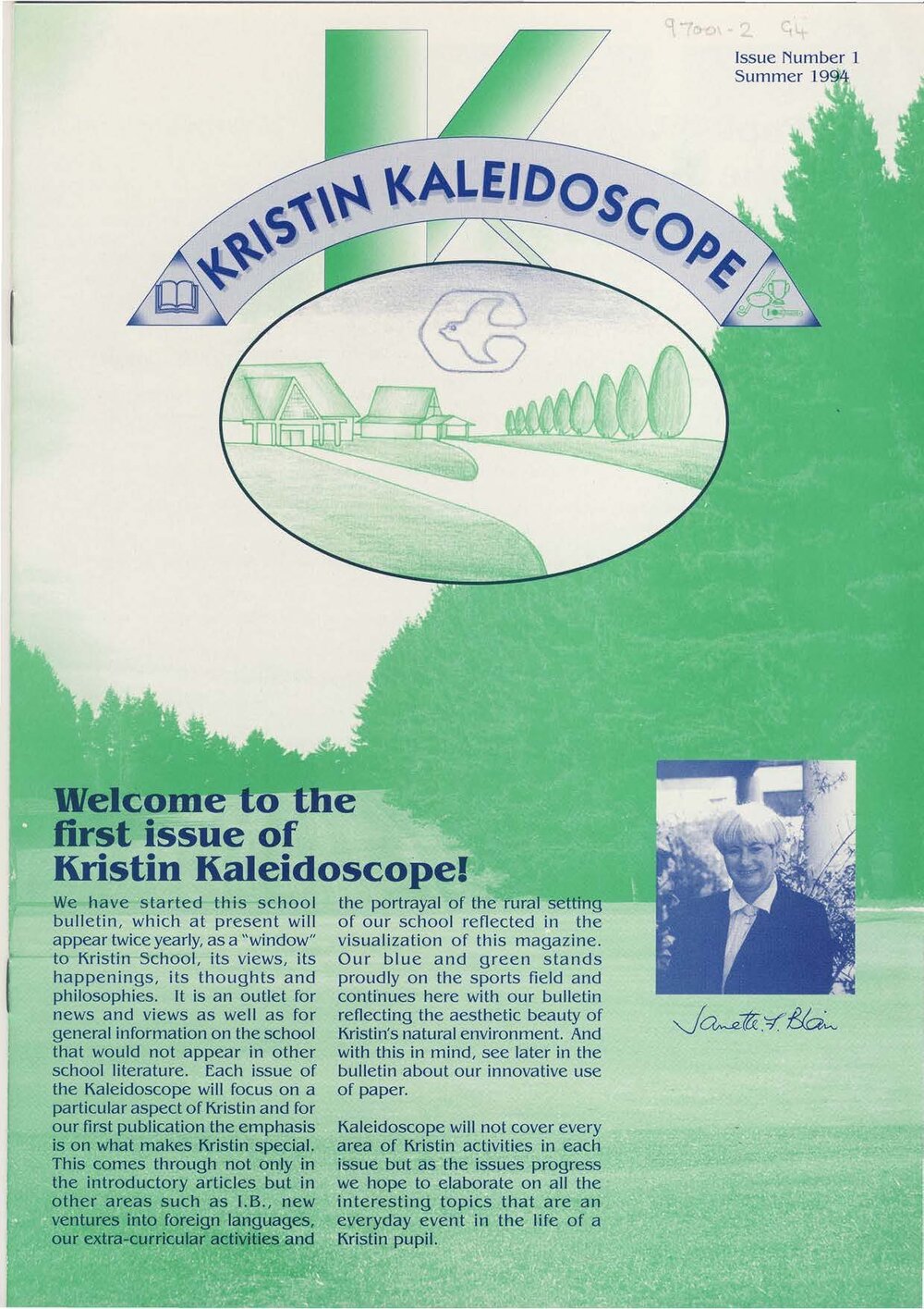 Cover of first Kaleidoscope Magazine (1994)