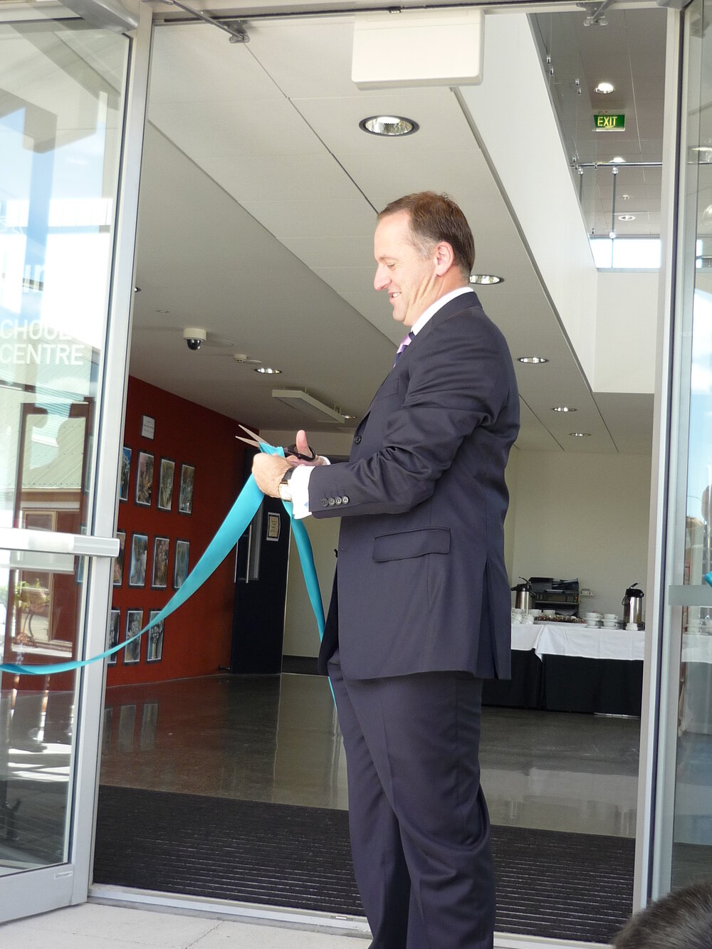 John Key Opens Middle School Centre (2009)