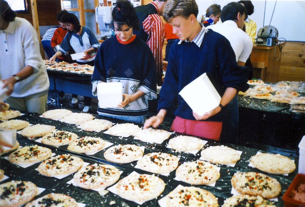 Pizza Bake fundraising (c1991)