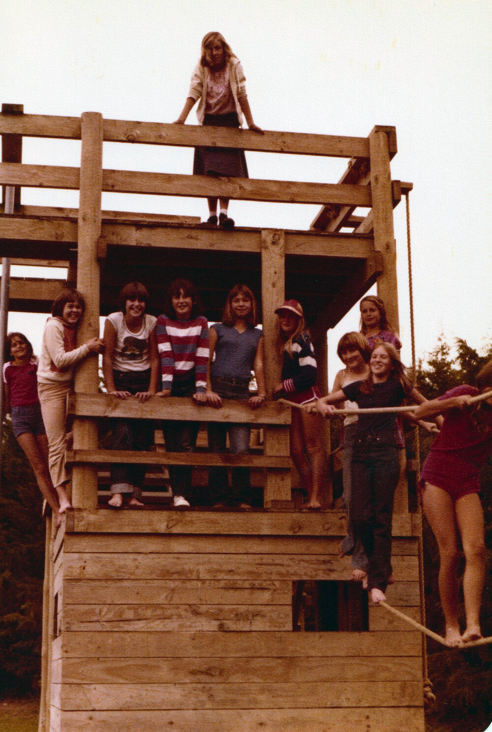 Students on Adventure Playground