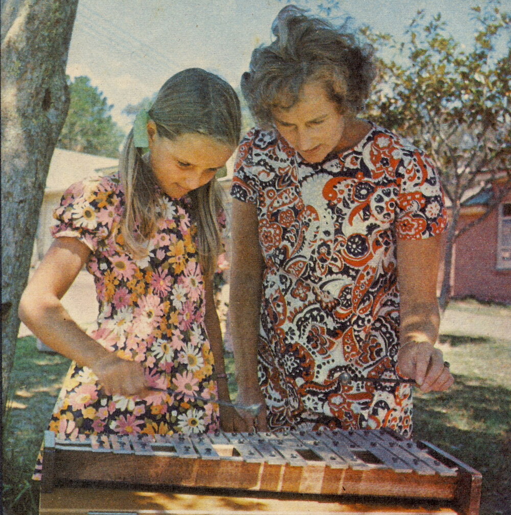 Marion Munn with student (1973)