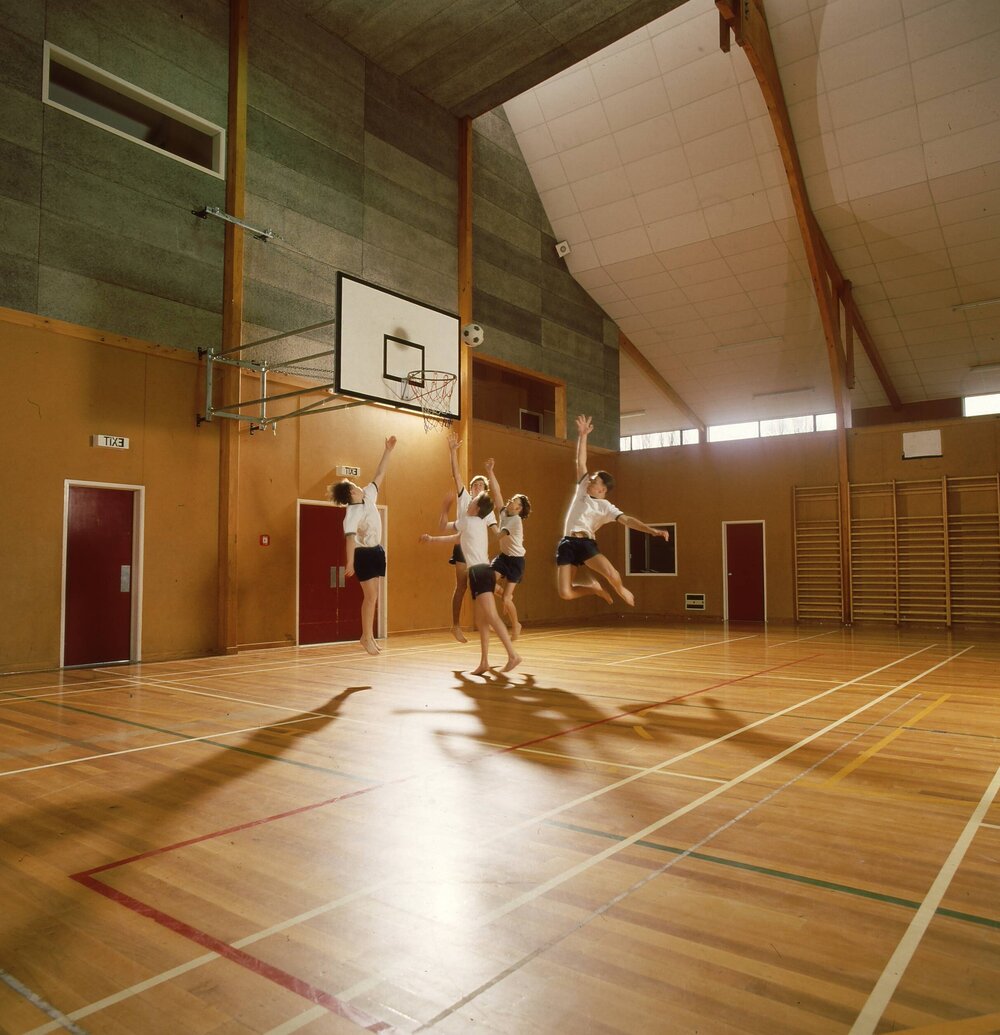 Basketball in the old gym (c1985)