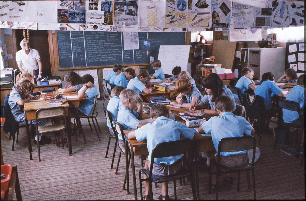 Kristin students in class (c1980s)
