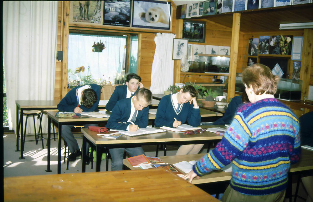 Kristin students in class (c1990s)