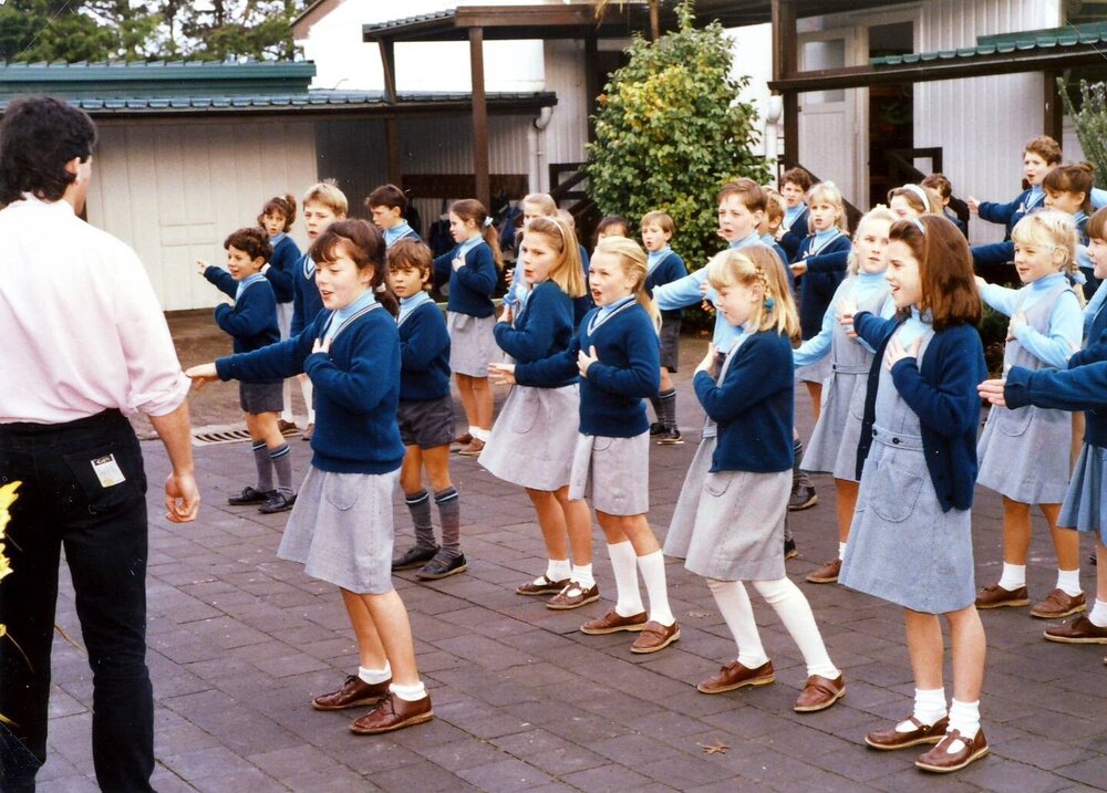 Kristin students performing (1990)