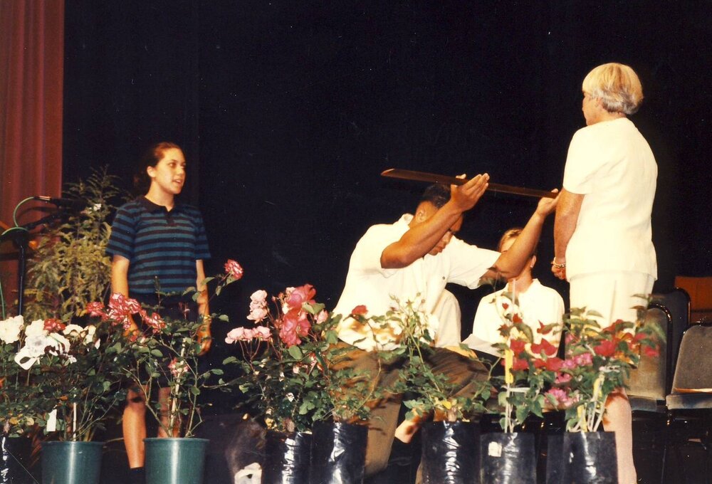 Jan Blair's farewell assembly (1996)