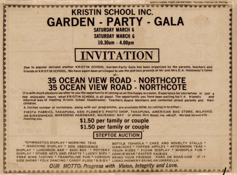 Garden Party Invitation (1976)