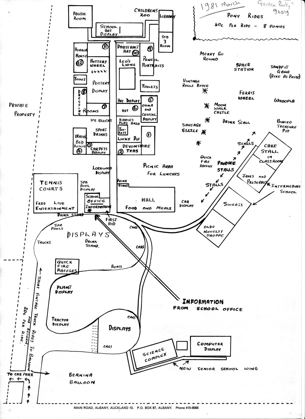 Kristin Garden Party Map (1981)