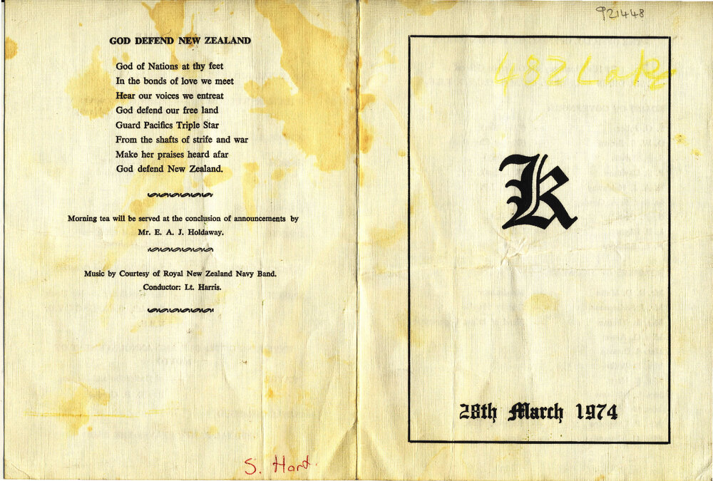 Kristin's Official Opening Programme (1974)