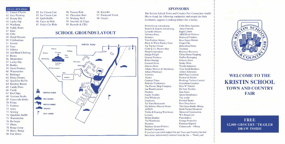 Town &amp; Country Fair Pamphlet (1992)