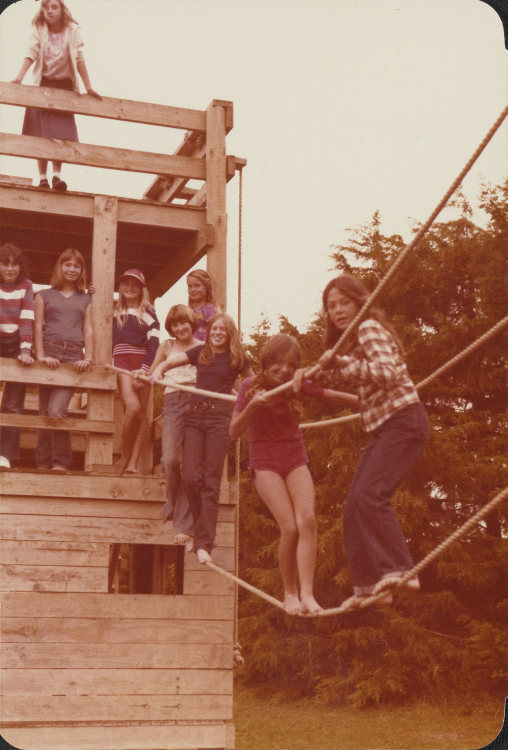 Students on Adventure Playground
