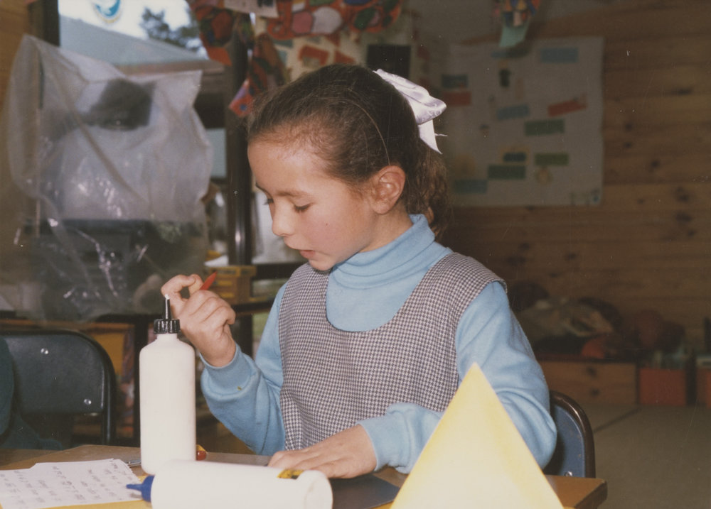 Student in classroom