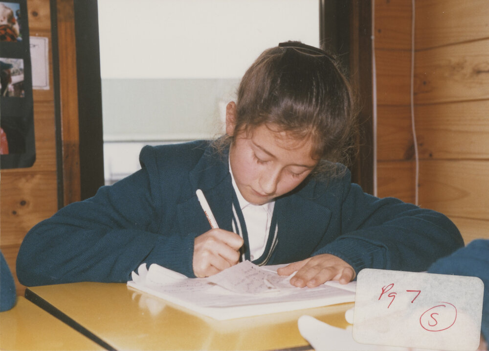 Student in classroom