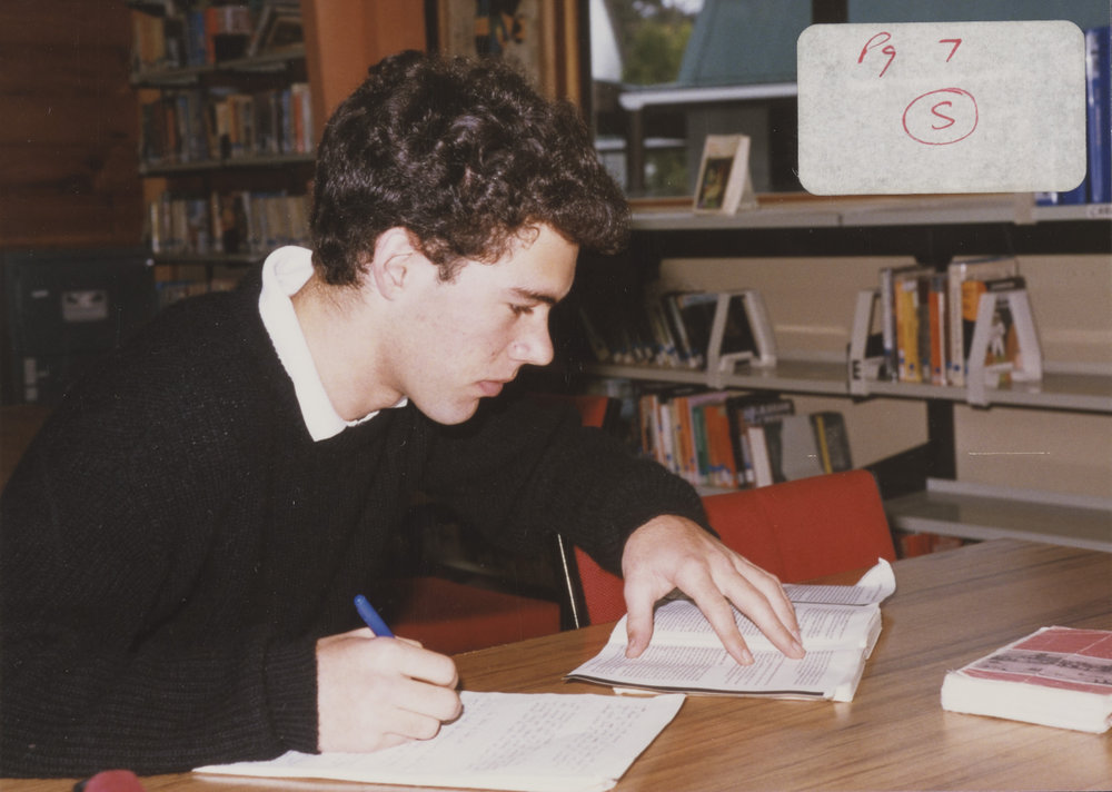 Student in Library