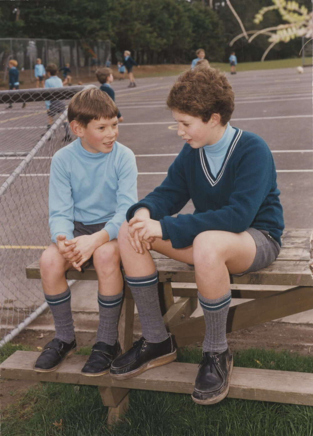 Students on playground