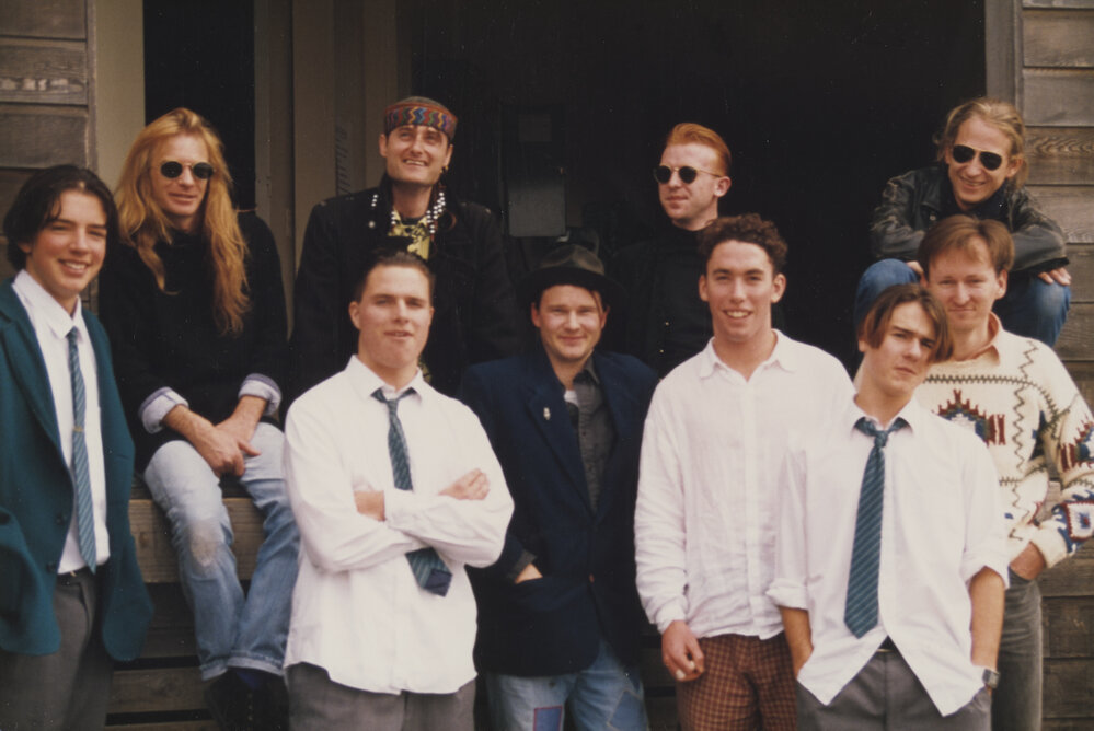 Students with Greg Johnson and The Greg Johnson Set