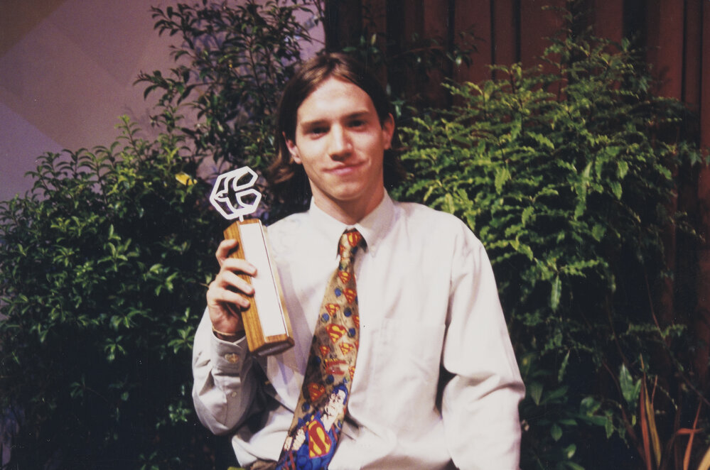 Student with Dux award