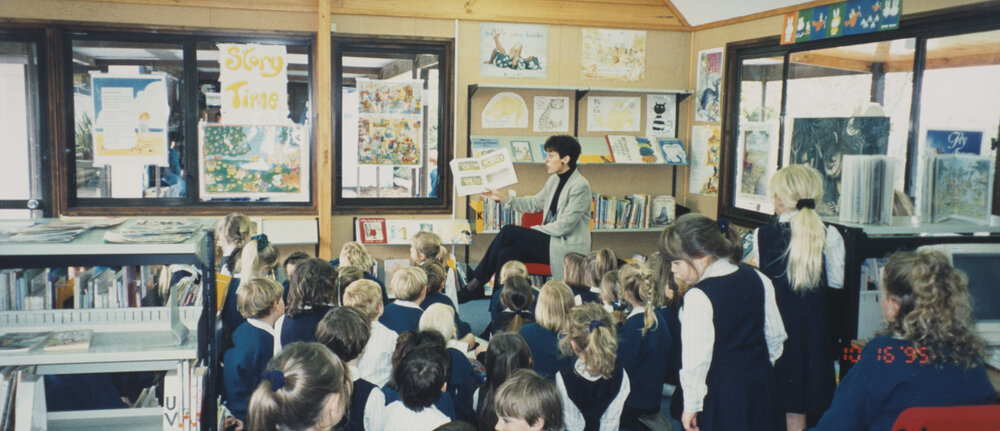 Students and teacher in classroom