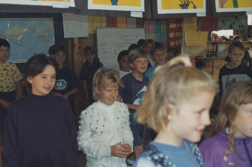 Students learning in classroom