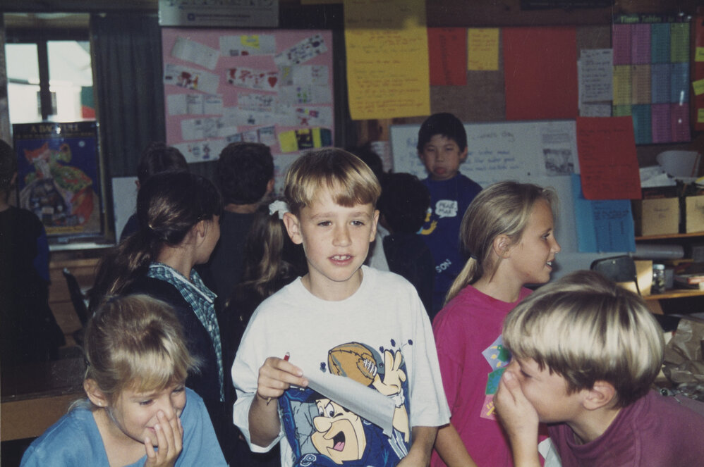 Students learning in classroom