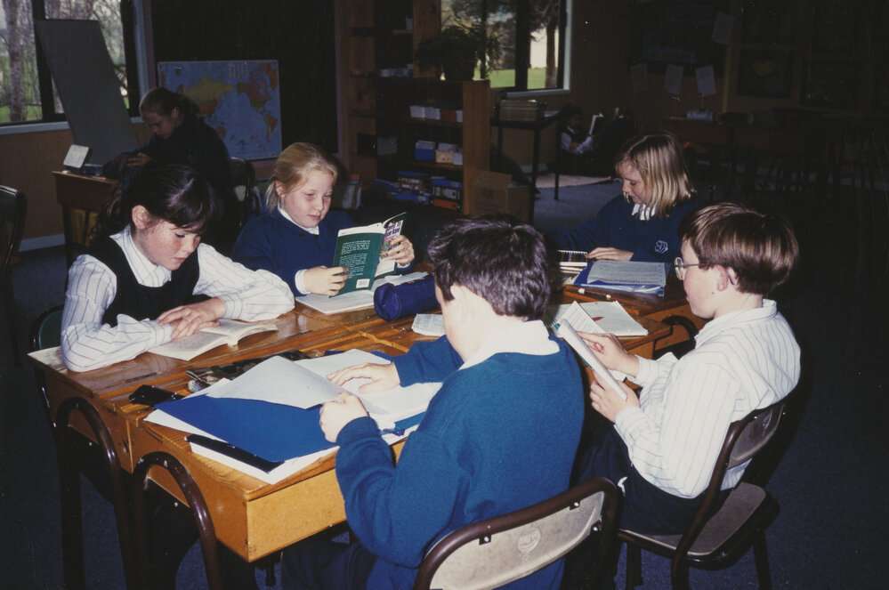 Students learning in classroom