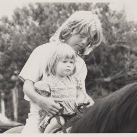 Students horseriding