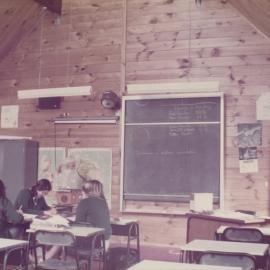 Students studying classroom