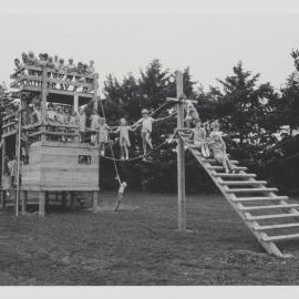 Students on Adventure Playground