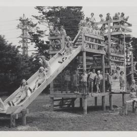 Students on Adventure Playground