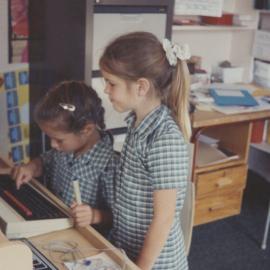 Students on computer