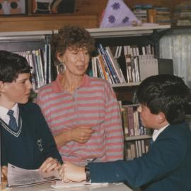 Students and teacher