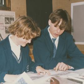 Students in art classroom