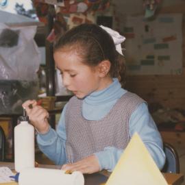 Student in classroom