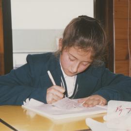 Student in classroom