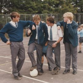 Students on playground