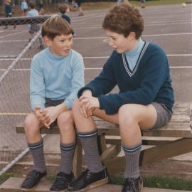 Students on playground