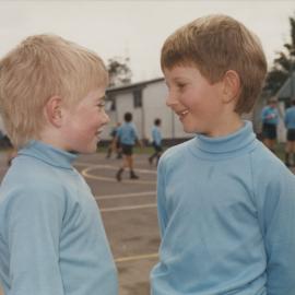 Students on playground